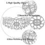 Nicute Rhinestone Choker Necklace Crystal Flower Necklaces Chain Festival Neck Jewelry for Women and Girls (Silver)
