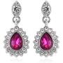 Shop LC Delivering Joy Bridal Statement Necklace Glass Crystal Earrings Bracelet Wedding Fashion Prom Jewelry Sets for Women 20'' 7.5''