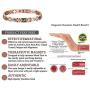 Magnetic Bracelets For Women Rose Gold Bracelets 8.0inches Adjustable To Fit Most Wrist