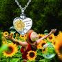 Urn Necklaces Always in My Heart Heart Jewelry Memorial Pendant Necklace