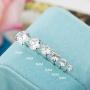 TTVOVO 925 Sterling Silver Stud Earrings Princess Cut Cubic Zirconia Sparkling Simulated CZ Diamond Earrings for Women Men Round 4 Prong Ear Studs Piercing Earrings Hypoallergenic Jewelry Gifts, 4MM