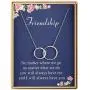 Lcherry Friendship Necklace S925 Sterling Silver Two Interlocking Infinity Double Circles Necklace for Women Friend Jewelry Lcherry Friendship Necklace S925 Sterling Silver Two Interlocking Infinity Double Circles Necklace for Women Friend Jewelry