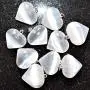 Zenergy Gems Charged Natural Himalayan Gemstone Crystal Puffy Heart Pendant Necklace + 20'' Silver Chain + Selenite Charging Heart [Included]