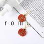 3 Pairs Halloween Pumpkin Earrings Crystal Pumpkin Dangle Earring Smiling Face Pumpkin Drop Earrings Jewelry for Women