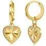 JINEAR Dangle Earrings for Women Teen Girls 18K Gold filled Heart Tiny Drop Earrings Small Huggie Hoop Earrings Fashion Jewelry Gifts JINEAR Dangle Earrings for Women Teen Girls 18K Gold filled Heart Tiny Drop Earrings Small Huggie Hoop Earrings Fashion Jewelry Gifts