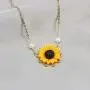 Dainty Sunflower Necklace Cute Necklace You are My Sunshine Vintage Pendant Jewelry Garden Daisy Sun Flower Handmade Birthday Gifts for Her Women Teen Girls Wife Sister Mom Daughter Friendship