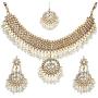 YouBella Jewellery Bollywood Ethnic Bridal Wedding Traditional Choker Indian Necklace Set with Earrings for Women