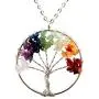 Tree of Life Pendant for Necklace Amulet Crystal Quartz DIY 7 Chakra Meditation Gemstones Charms for Peace Family Best Friends Mothers Day Gifts Tree of Life Pendant for Necklace Amulet Crystal Quartz DIY 7 Chakra Meditation Gemstones Charms for Peace Family Best Friends Mothers Day Gifts