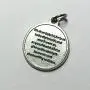 Archangel Gabriel Protect Protection Medal Pendant Charm with Prayer Made in Italy Silver Tone Catholic 3/4'' Archangel Gabriel Protect Protection Medal Pendant Charm with Prayer Made in Italy Silver Tone Catholic 3/4''