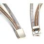 Multi-Layer Wrap Leather Bracelet Handmade Braided - with Magnetic Clasp Cuff Bangle Bracelet Jewelry for Women, Girl Gift
