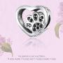 JOMOHO Charms fits Pandora Charms Bracelets Dog Paw Print Animal Lucky Charms for Woman 925 Sterling Silver Pendant Girl Jewelry Beads Gifts for Women Bracelet&Necklace