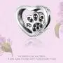 JOMOHO Charms fits Pandora Charms Bracelets Dog Paw Print Animal Lucky Charms for Woman 925 Sterling Silver Pendant Girl Jewelry Beads Gifts for Women Bracelet&Necklace
