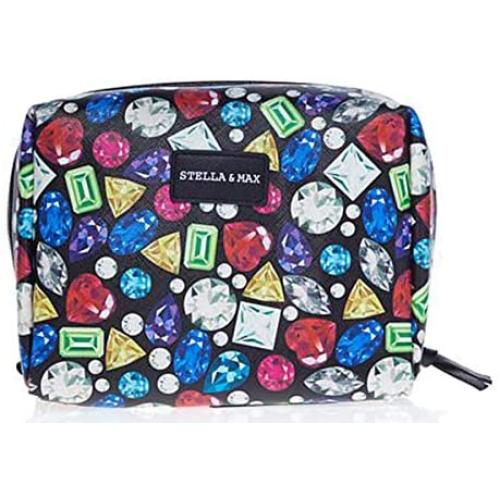 Stella & Max Travel Jewelry & Cosmetic Makeup Case Pouch Toiletry Wash Organizer Bag Women Bag