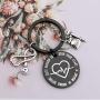 FUSTMW Nurse Gifts Keychain Nursing Graduation Student Gift RN NP Nurses Jewelry Medical Technician Gift Cute Enough to Stop Your Heart Skilled Enough to Restart It