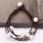 Cultured Freshwater Pearl Wrap Bracelet on Multi Strands Leather Beaded Jewelry for Women by Aobei Cultured Freshwater Pearl Wrap Bracelet on Multi Strands Leather Beaded Jewelry for Women by Aobei