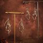 20 Pair Human Face Abstract Design Earrings Face Hand Earrings Hollow Hand Shaped Geometric Earrings