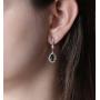 A+O Bridesmaid Jewelry Gift, Emerald Green Jewelry
