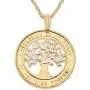Colombian Tree Pendant, Hand cut Colombian Coin, 1'' diameter, (# 868) Colombian Tree Pendant, Hand cut Colombian Coin, 1'' diameter, (# 868)
