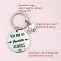 Melix Home for Boyfriend Keychain You are My Favorite Asshole Funny Couple Keychain Jewelry Valentines Day Gift for Him Boyfriend Husband Keyring