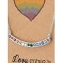 Quan Jewelry LGBTQ Gay Pride Rainbow Jewelry Necklace with Swarovski Crystals Pendant Necklace Charm and Inspirational Quote on Greeting Card, 100% Handmade