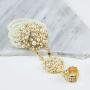SP Sophia Collection 1920s The Great Gatsby Flapper Party Austrian Crystal Pearl Bracelet Ring Chain Set