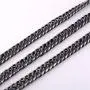 U7 Franco Curb Chain, Miami Cuban Necklace,3/4.5/6/9MM Width,Stainless Steel Jewelry for Men Women, Gold Plated/Black/Rose Gold/Silver Color, Length 14-30 Inch, Gift Packed U7 Franco Curb Chain, Miami Cuban Necklace,3/4.5/6/9MM Width,Stainless Steel Jewelry for Men Women, Gold Plated/Black/Rose Gold/Silver Color, Length 14-30 Inch, Gift Packed