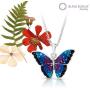 BLING BIJOUX Crystal Monarch Butterfly Pendant Necklace Never Rust 925 Sterling Silver Natural and Hypoallergenic Chain For Women and Girls with Free Breathtaking Gift Box for a Special Moment of Love