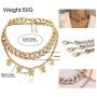 Statment Big Butterfly Pendant Necklace Rhinestone Chain for Women Girl Bling Bling Gold Silver Chain Shiny Crystal Choker Necklace Jewelry Gifts