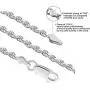 Savlano 925 Sterling Silver 4mm Solid Italian Rope Diamond Cut Twist Link Chain Necklace with Gift Box for Men & Women - Made in Italy Savlano 925 Sterling Silver 4mm Solid Italian Rope Diamond Cut Twist Link Chain Necklace with Gift Box for Men & Women - Made in Italy
