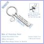 BEKECH Daughter Gift Daughter Keychain Every Day Remember Just How Much I Love You Daughter Jewelry Gift from Mom & Dad
