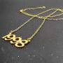 Stainless Steel Birth Year Necklace,Gold Birthday Necklace Number Necklace Jewelry for Women Teen Girls Birthday Gifts