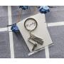 Meiligo Fashion Woman Hairdresser Scissors Comb Stylist Key Chain Jewelry Pendant Hair Stylist Dryer Charm Necklace Set