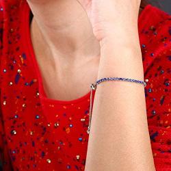 Woman Tennis Bracelet (Blue)