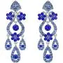 EVER FAITH Austrian Crystal Bridal Flower Vase Chandelier Dangle Earrings-3.1 inch Long EVER FAITH Austrian Crystal Bridal Flower Vase Chandelier Dangle Earrings-3.1 inch Long