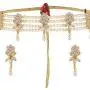Efulgenz Indian Bollywood 14 K Gold Plated Cubic Zirconia Faux Ruby Emerald Pearl Choker Necklace Earring Bridal Jewelry Set Efulgenz Indian Bollywood 14 K Gold Plated Cubic Zirconia Faux Ruby Emerald Pearl Choker Necklace Earring Bridal Jewelry Set