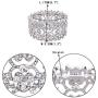 EVER FAITH Womens Austrian Crystal Bride Heart Art Deco Elastic Stretch Bracelet Clear