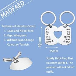 MAOFAED Best Friend Gift Friendship Gift Fan Gift You Are The Morty To my Rick Keychain Gift For Men