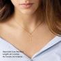 Ursteel Cross Necklace for Women, Dainty Gold Plated Cross Pendant Necklace Sideways Cross Choker Layered Cross Necklace for Women Girls