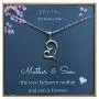 EFYTAL Mom Gifts, 925 Sterling Silver Sideways Heart Necklace for Mother & Son, Mom Necklaces for Women, Best Birthday Gift Ideas, Pendant Mothers Jewelry For Her, Mothers Day EFYTAL Mom Gifts, 925 Sterling Silver Sideways Heart Necklace for Mother & Son, Mom Necklaces for Women, Best Birthday Gift Ideas, Pendant Mothers Jewelry For Her, Mothers Day