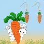 MAOFAED Rabbit Carrot Earrings Rabbit Gift Animal Lover Gift Bunny Jewelry for Girl Gift for Daughter MAOFAED Rabbit Carrot Earrings Rabbit Gift Animal Lover Gift Bunny Jewelry for Girl Gift for Daughter
