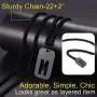 ChainsPro A to Z Captial Initial Military Army Dog Tag with Chain-22+2'' Adjustable, Teenage Boy Necklace, 316L Stainless Steel/ 18K Gold Plated/Black (Send Gift Box)
