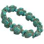 yobest Handmade Stone Turtle Beads Chain Bracelet for Women Men Teen Boys Girls, Adjustable VSCO Wax Rope String Link Bracelet Best Friend Jewelry