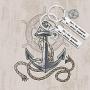 MAOFAED Couple Keychain Set Long Distance Relationship Gift Anchor Jewelry Campass Gift for Husband Boyfriend Wife Girlfriend