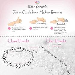 Baby Crystals Pretty Sterling Silver Bracelets for Girls with Pink and White Swarovski Simulated Pearls, Girls Jewelry, Pearl Bracelet for Girls, Birthday Gifts, Flower Girls
