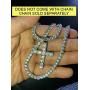 Harlembling Solid 925 Sterling Silver Iced Cross Pendant - 14k Gold Plated - Mens Or Ladies - Tennis Cross - Fits Up to 5mm Chains!