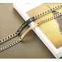 FIBO STEEL 4 Pcs Couples Bracelet for Men Women His & Her Stainless Steel Chain Crown Queen 8mm Beads Bracelets ?- (C:4 pcs a Set)