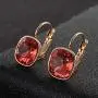 Swarovski Crystal Square Cushion Drop Leverback Earrings for Women 14K Rose Gold Plated Hypoallergenic Jewelry Swarovski Crystal Square Cushion Drop Leverback Earrings for Women 14K Rose Gold Plated Hypoallergenic Jewelry
