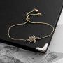 Sea Turtle Bracelet Crystal Turtle Charm Adjustable Bracelet for Girl Women