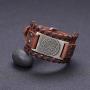 fishhook Norse Viking Vegvisir Compass 24 Amulet Runes Talisman Bangle Leather Bracelet