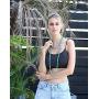Turquoise Beads Endless Necklace Long Knotted Stone Multi-Strand Layer Necklaces Handmade Jewelry